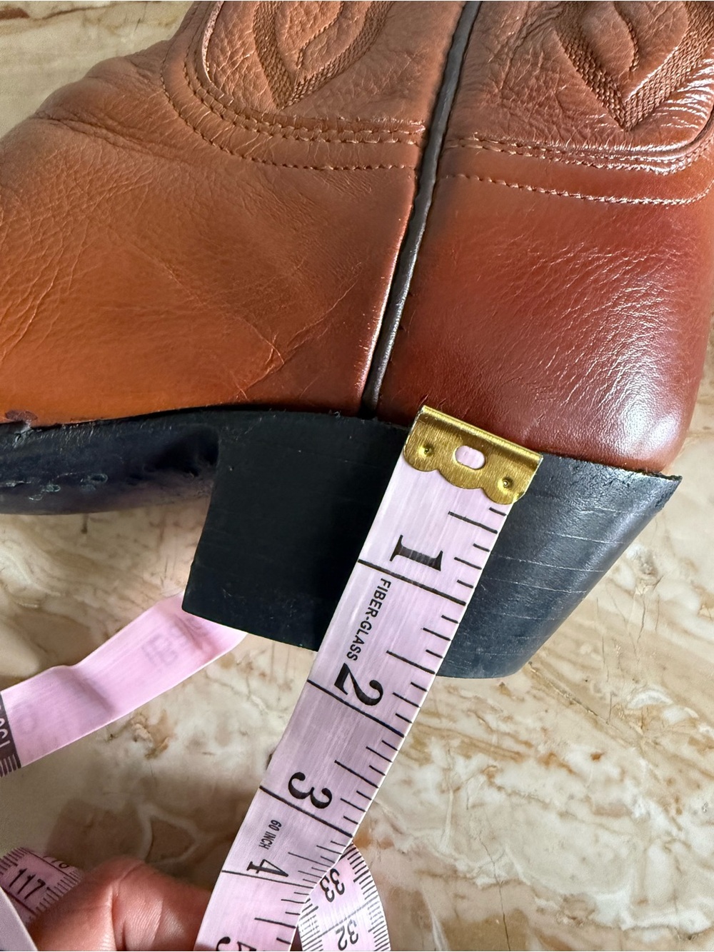 Vintage LUCCHESE 2000 Leather Western Cowboy Boots - Picture 12 of 16